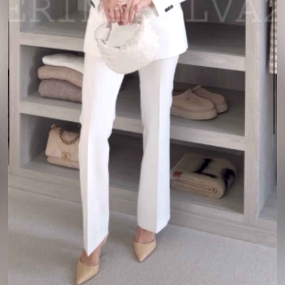 NWT Zara White Flare Trousers (XS)